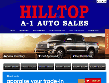 Tablet Screenshot of hilltopa1auto.com